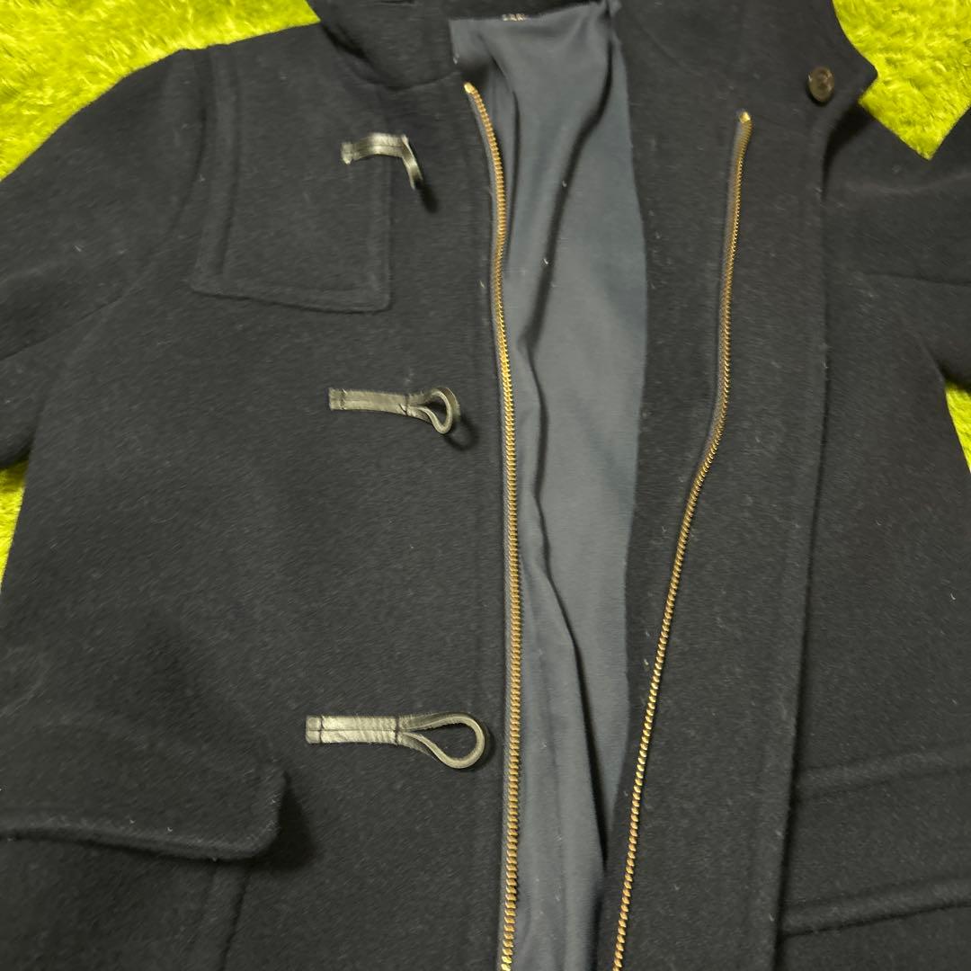 ミラオーウェン　ネイビー ロングダッフルコート ウール　size:0