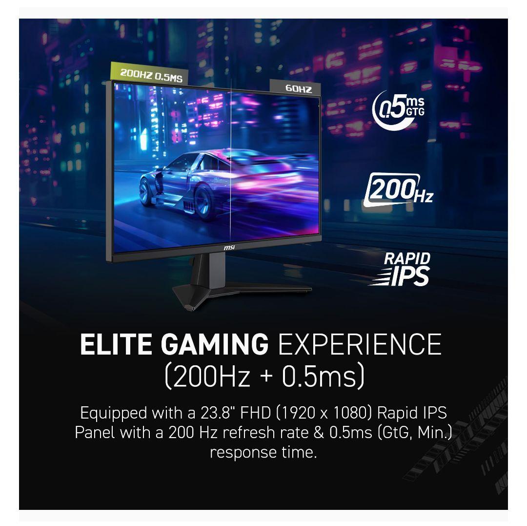 【FHD 200HZ】MSI MAG 242F 24インチ ゲーミングモニター