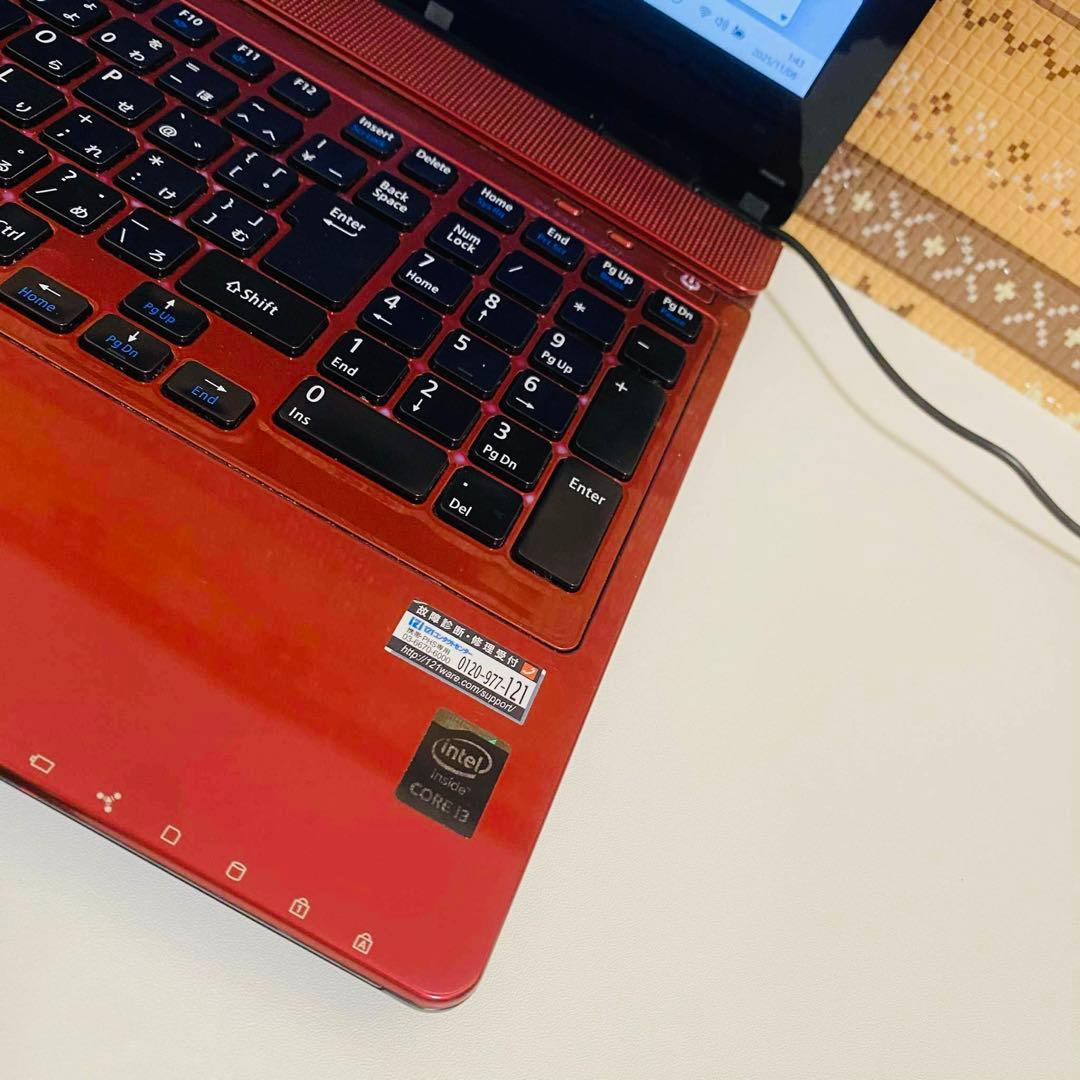 Y910 NECノートパソコンWEBカメラSSD高速Windows11オフィス付