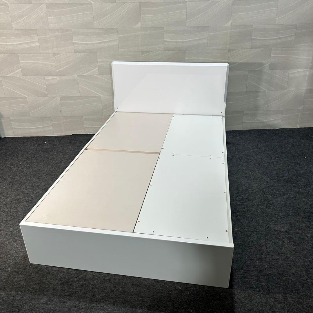 ニトリ ベッドフレーム セミダブル 収納付き メリッサ3 シンプル d3857