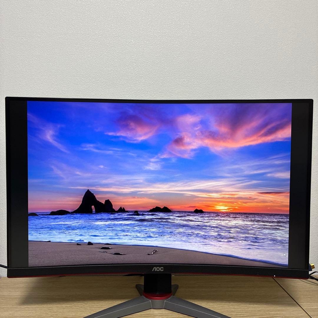 AOC C27G2X/11 27インチ ゲーミングモニター 湾曲 165hz