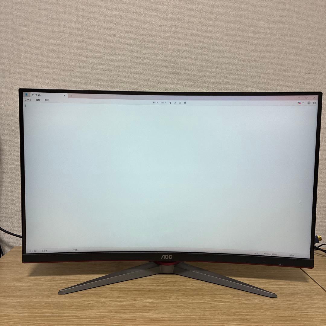 AOC C27G2X/11 27インチ ゲーミングモニター 湾曲 165hz