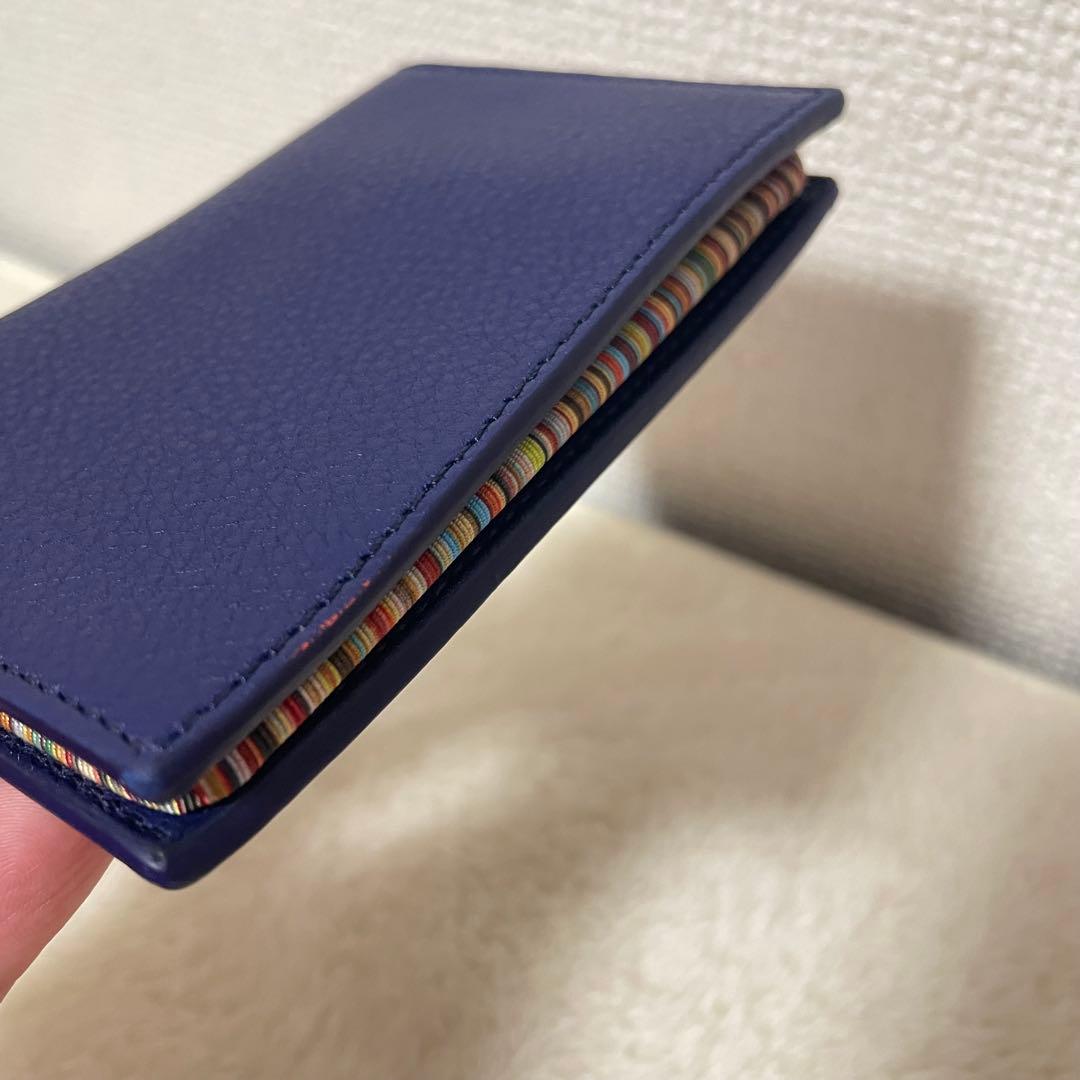 【美品】Paul Smith ネイビー 名刺入れ　カードケース　パスケース