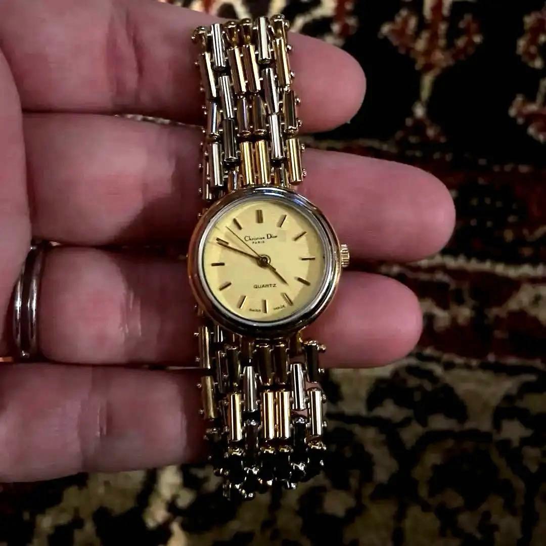 【稼働品】クリスチャン・ディオール　DIOR 純正ベルト　腕時計