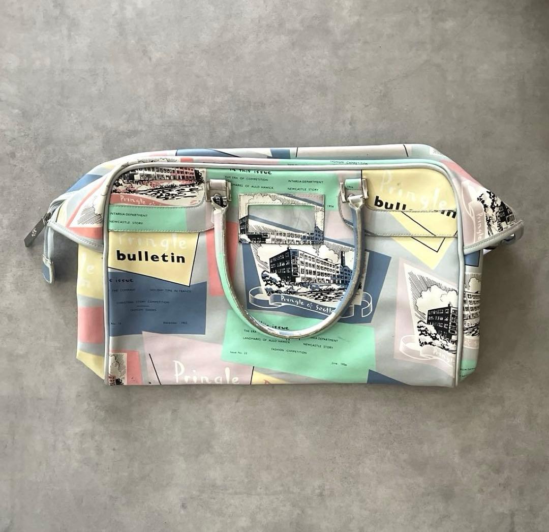 ヴィンテージ Pringle パステル ボストンバッグ ビンテージ Y2K 古着