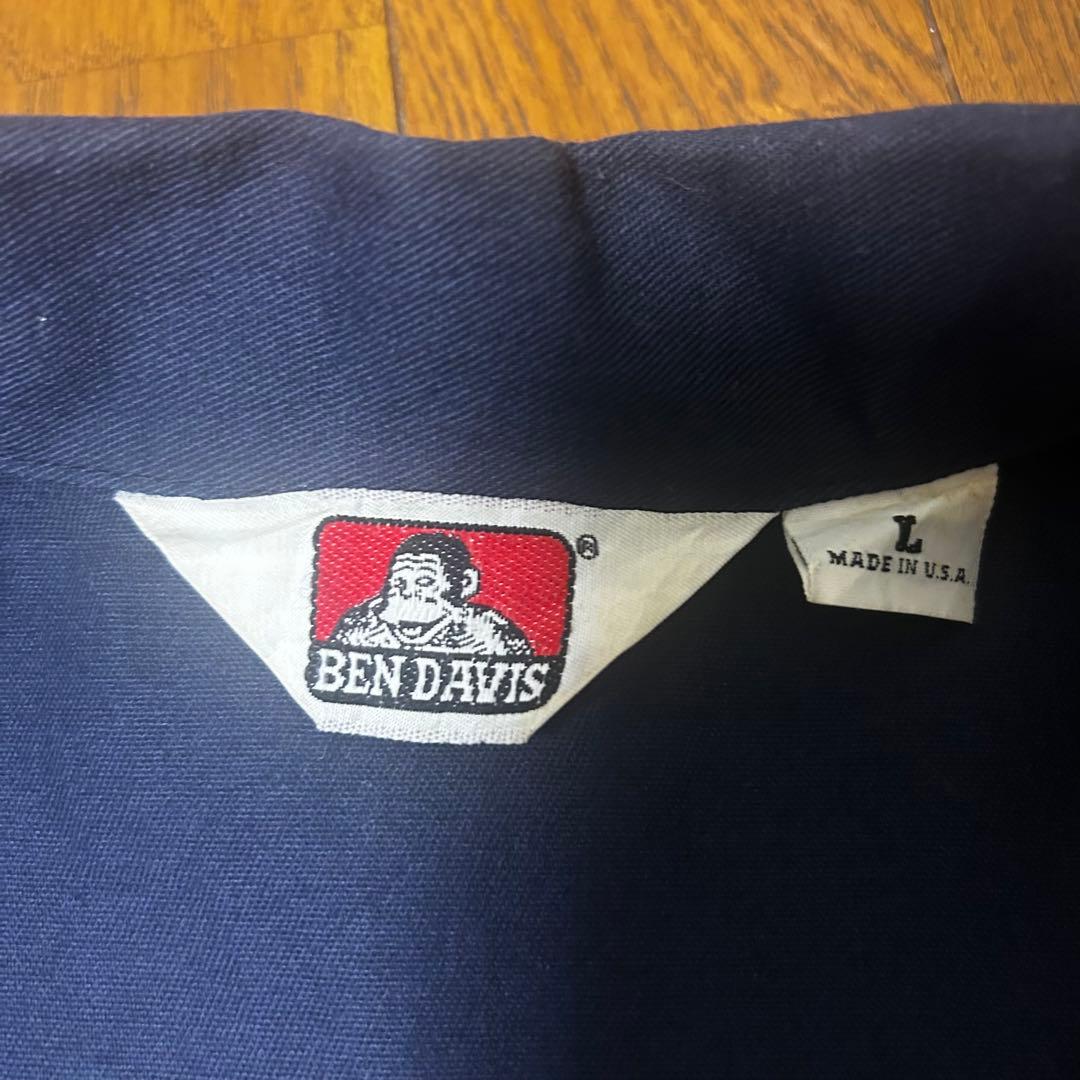 90s USA製 BEN DAVIS ベンデイビス ワークシャツ L