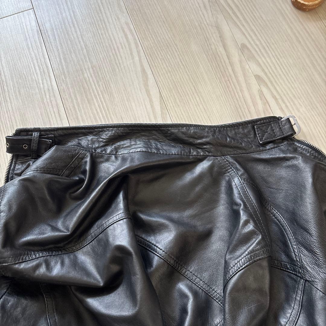 【極美品】本場イタリア製 フィレンツェ購入 ラムレザー シングルライダース 50