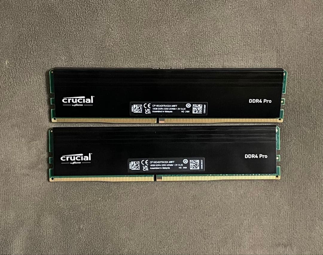 Crucial Proメモリ (16GBx2枚) DDR4-3200