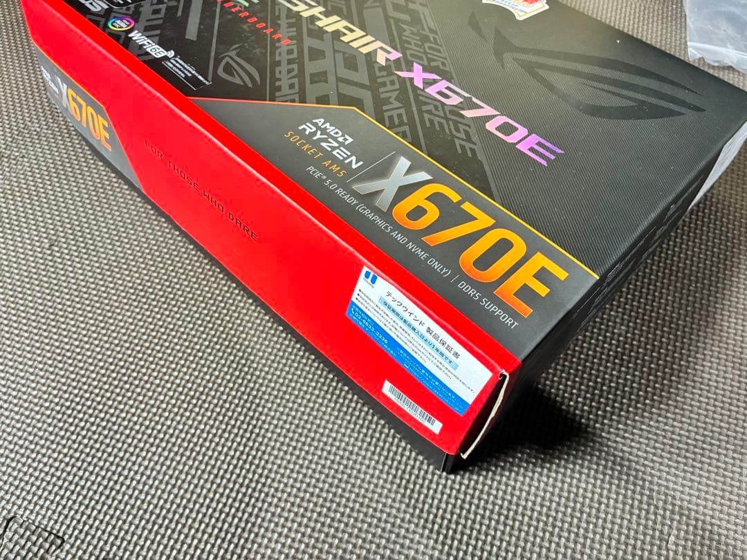 【再出品】ASUS ROG CROSSHAIR X670E マザーボード（中古）