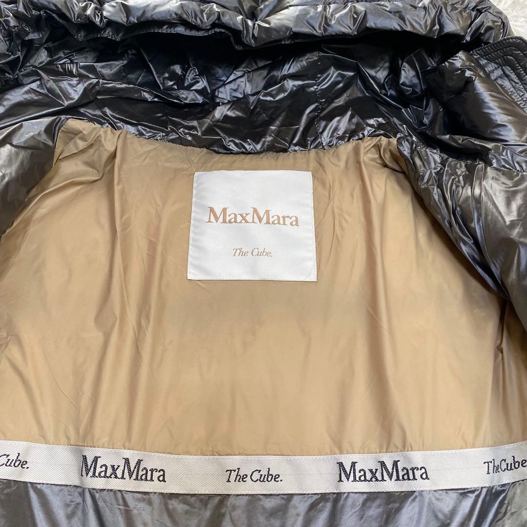 マックスマーラキューブ シベリアダウンジャケット 軽量 グレー L