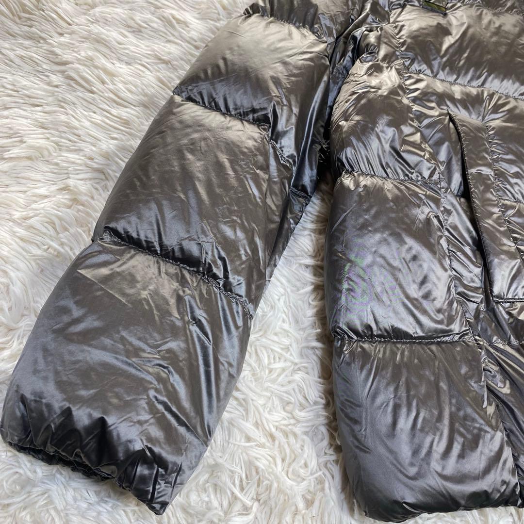 マックスマーラキューブ シベリアダウンジャケット 軽量 グレー L