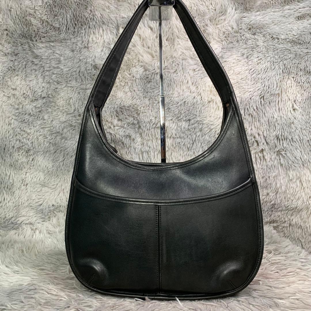 美品 COACH コーチ エルゴ ハンドバッグ アクセサリーポーチ レザー