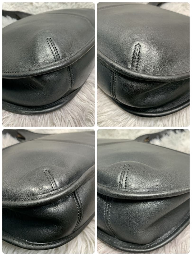 美品 COACH コーチ エルゴ ハンドバッグ アクセサリーポーチ レザー