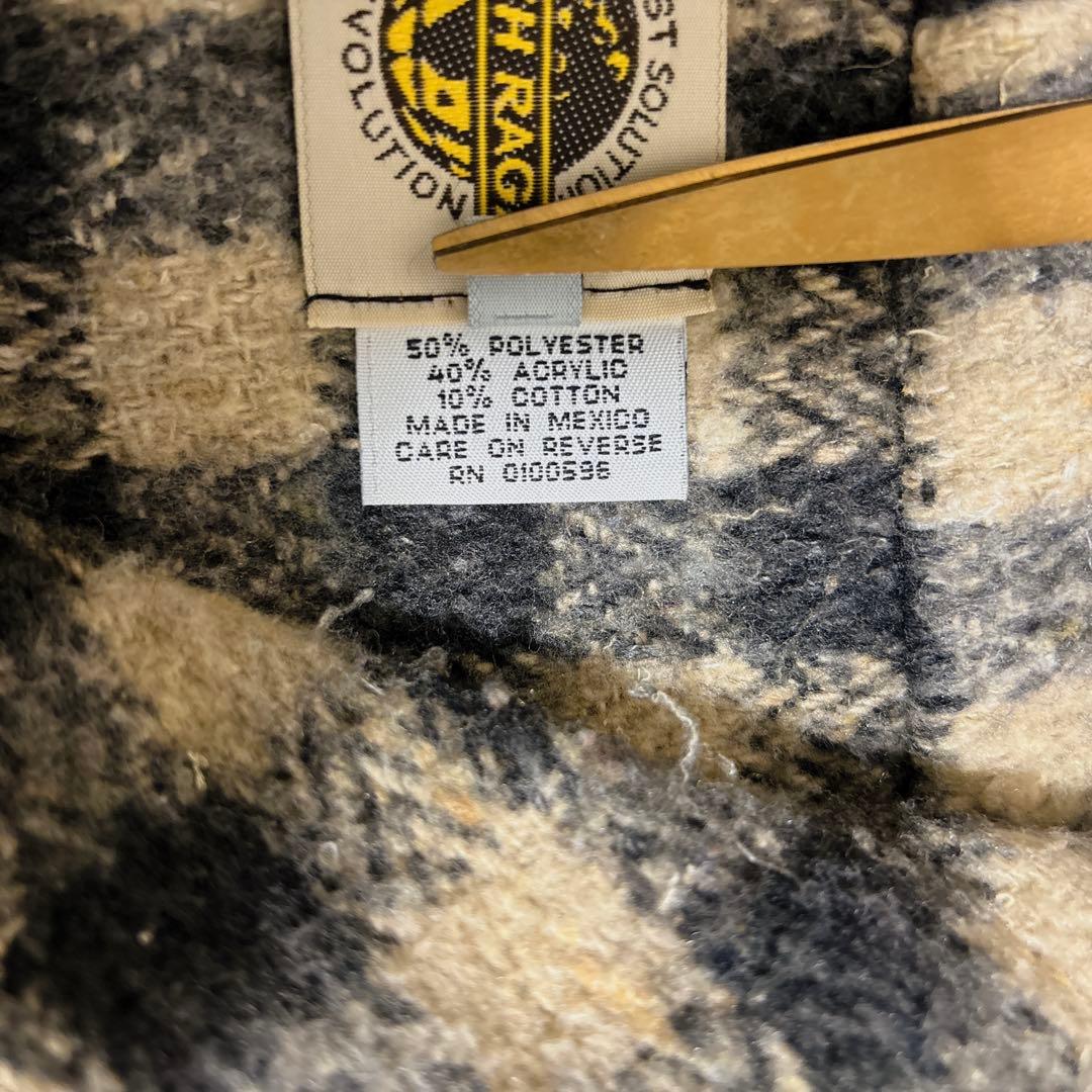 EARTH RAGZ チェック ジャケット ハーフジップ　XL アメカジ