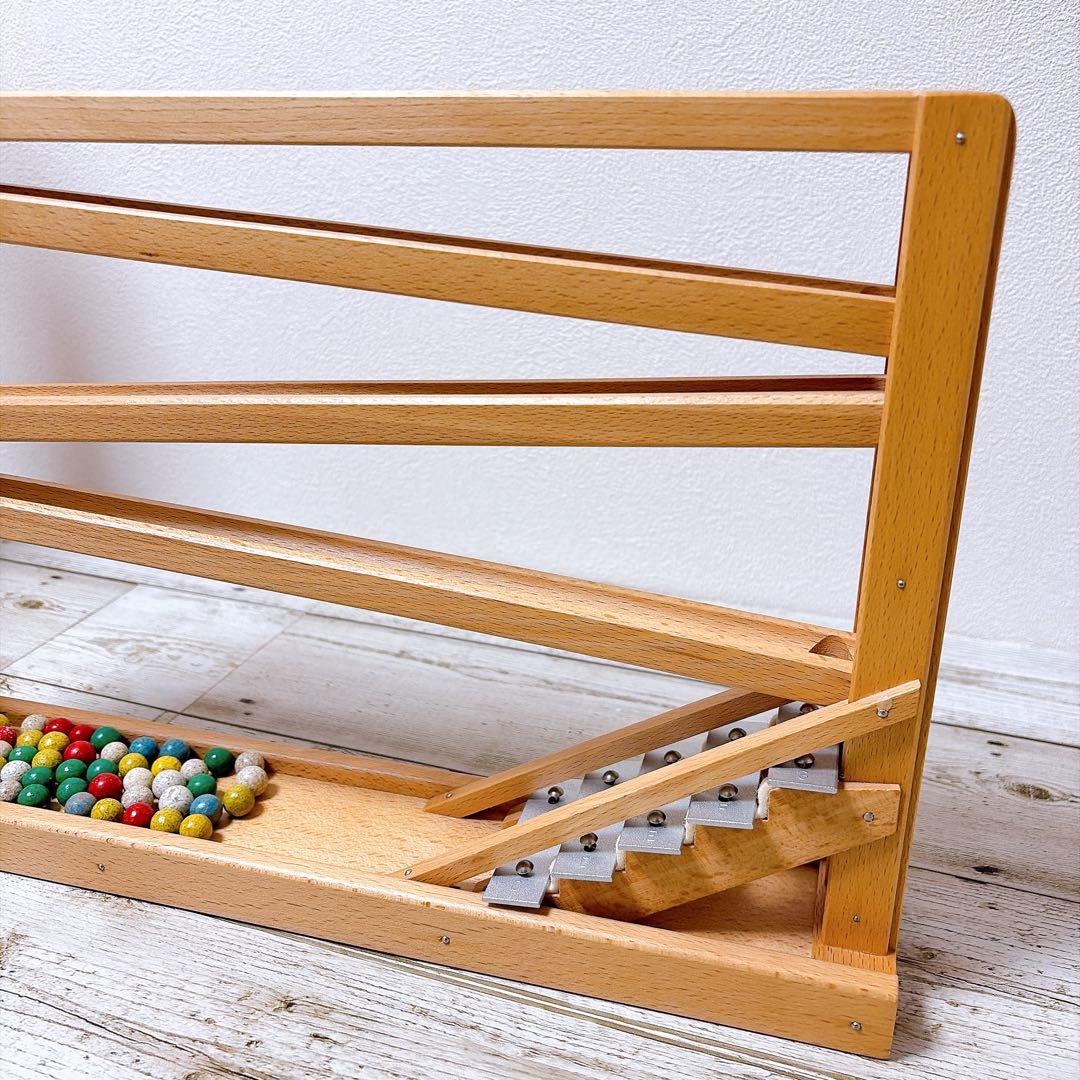 ベック社　木製スロープトイ　シロフォン付玉の塔　クーゲルバーン　ローラーカップ