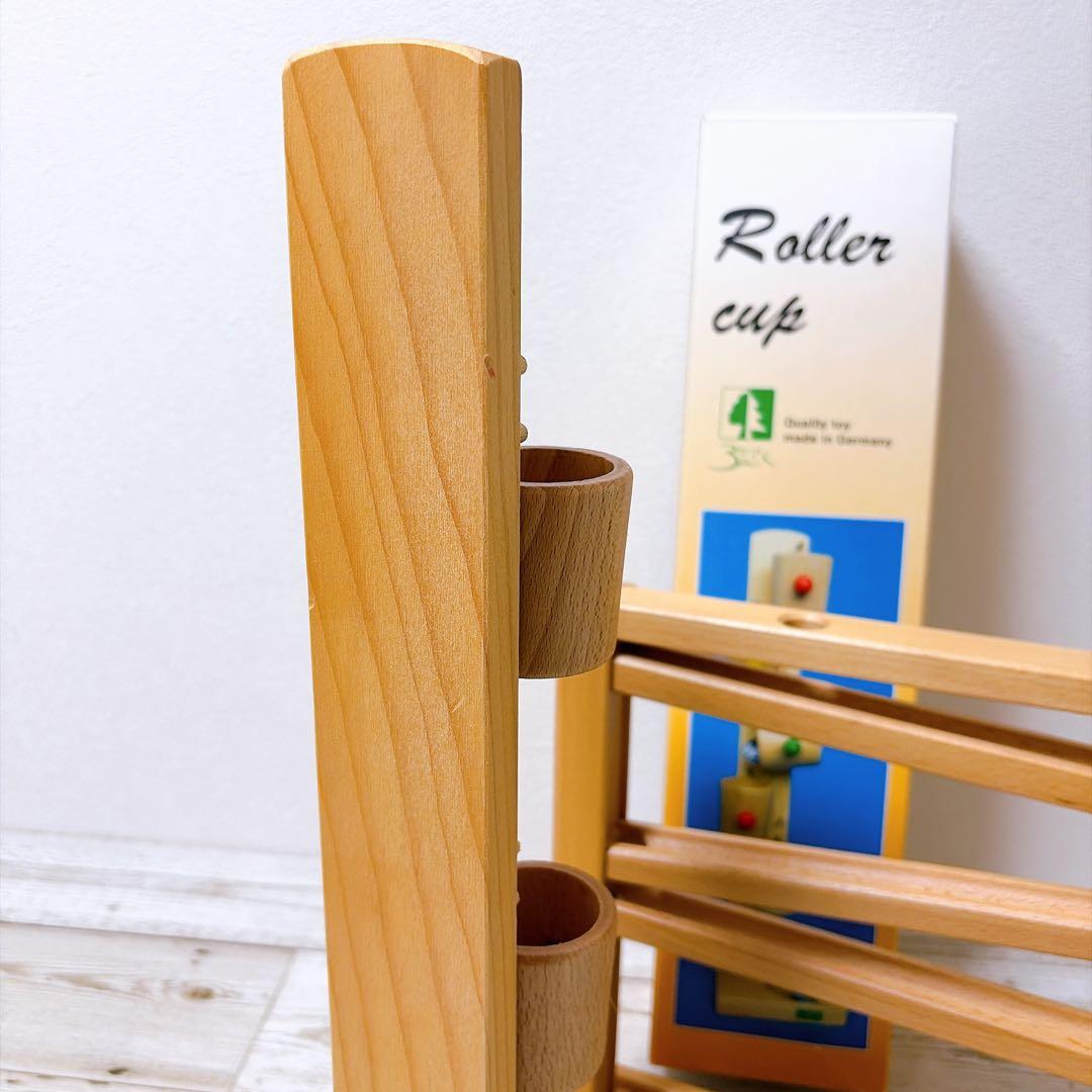 ベック社　木製スロープトイ　シロフォン付玉の塔　クーゲルバーン　ローラーカップ