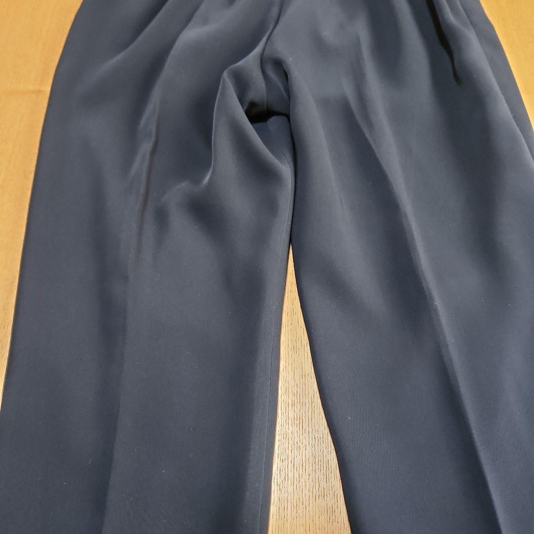 INDIVI インディヴィパンツスーツ ネイビー ノーカラー 38サイズ