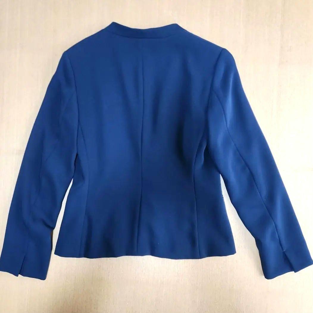 INDIVI インディヴィパンツスーツ ネイビー ノーカラー 38サイズ