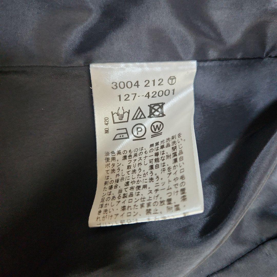 INDIVI インディヴィパンツスーツ ネイビー ノーカラー 38サイズ