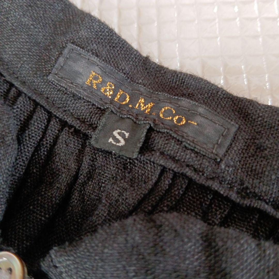 R&D.M.Co- オールドマンズテーラー リネン ブラウス タック ブラック