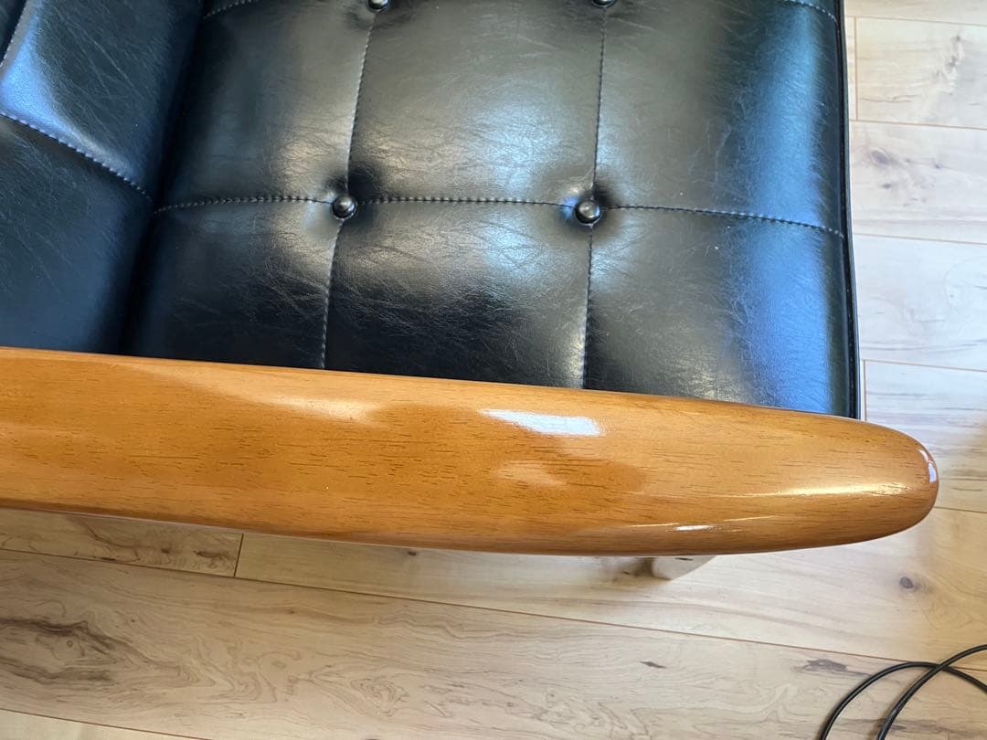 カリモク60 　Kチェア　ブラック　1人掛けソファ　ミッドセンチュリー