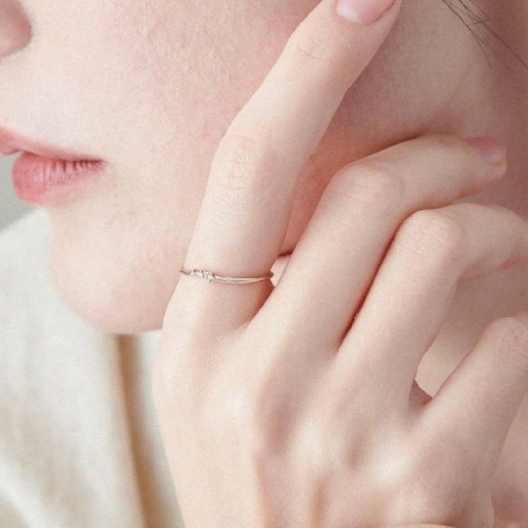 ete ♡ K10MPG レイヤード ブラウンダイヤモンド リング　7号