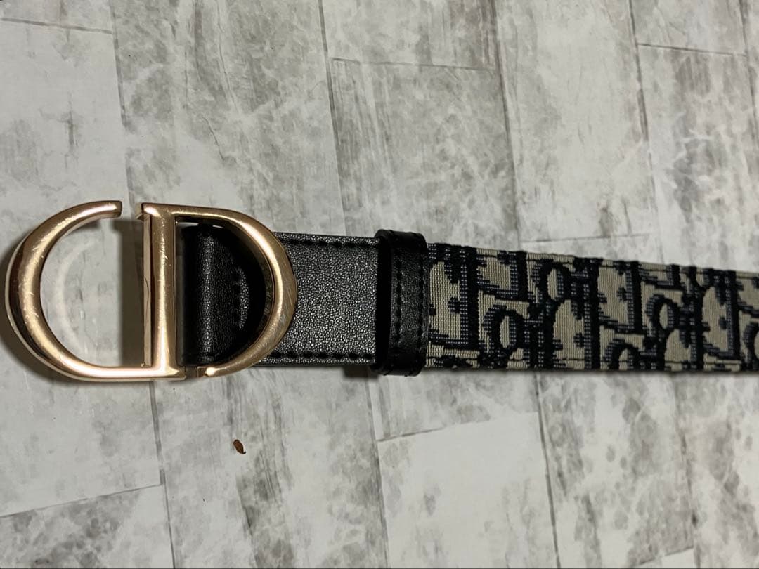 dior ベルト　CD モノグラム　リバーシブル