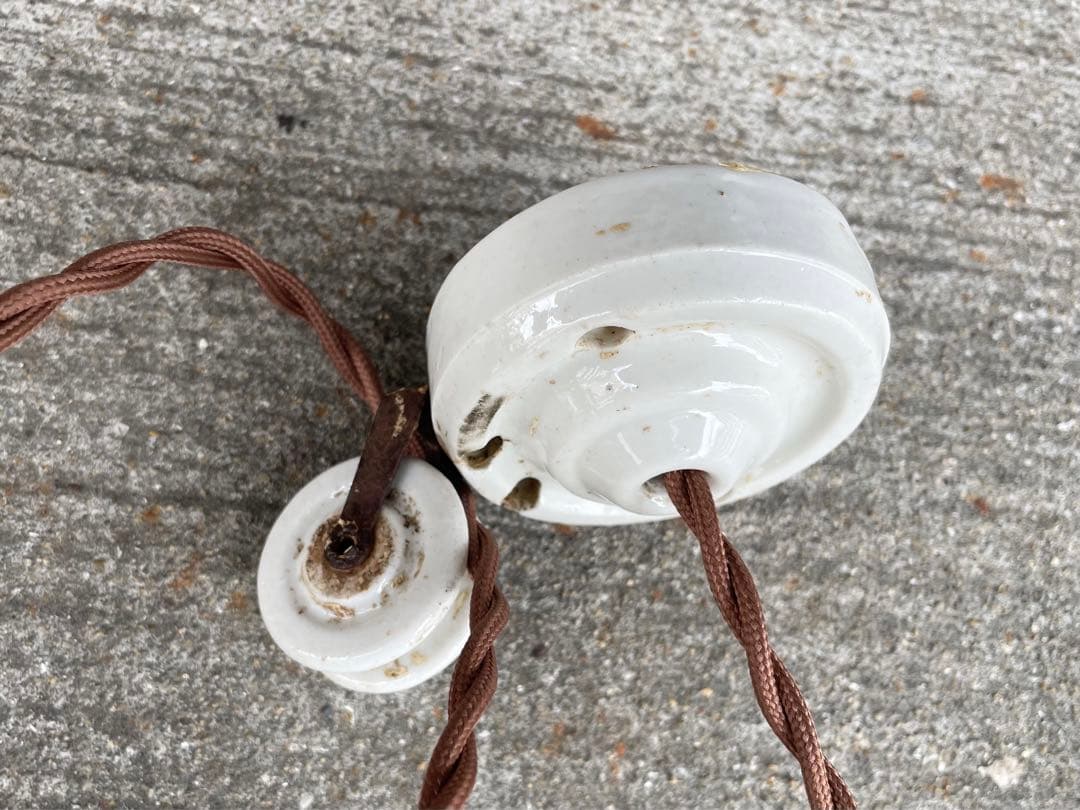 【merci】 2b. フランス　吊り下げ　滑車　ランプ　古道具　店舗什器