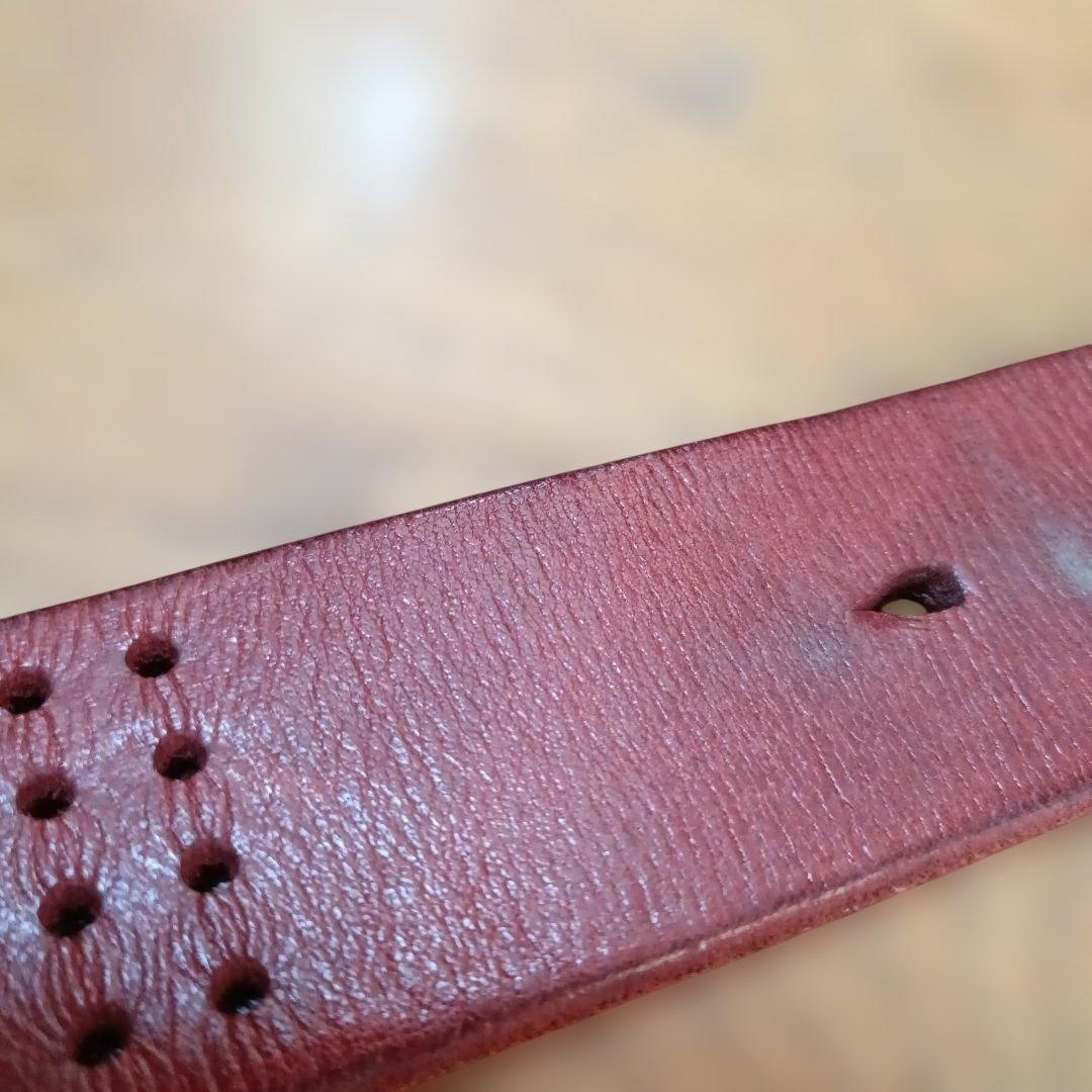 VINTAGE WORKS レザー ベルト レッド