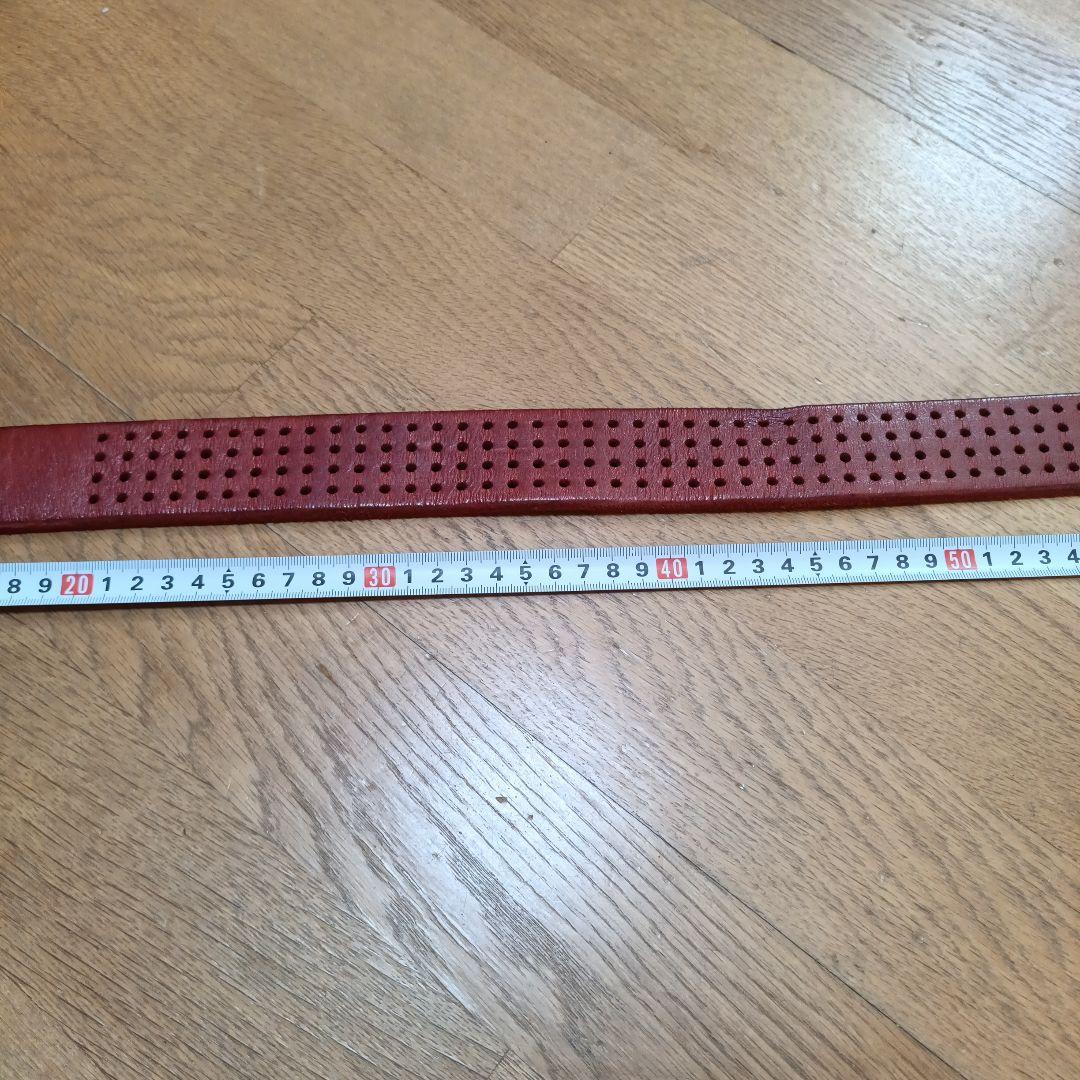 VINTAGE WORKS レザー ベルト レッド