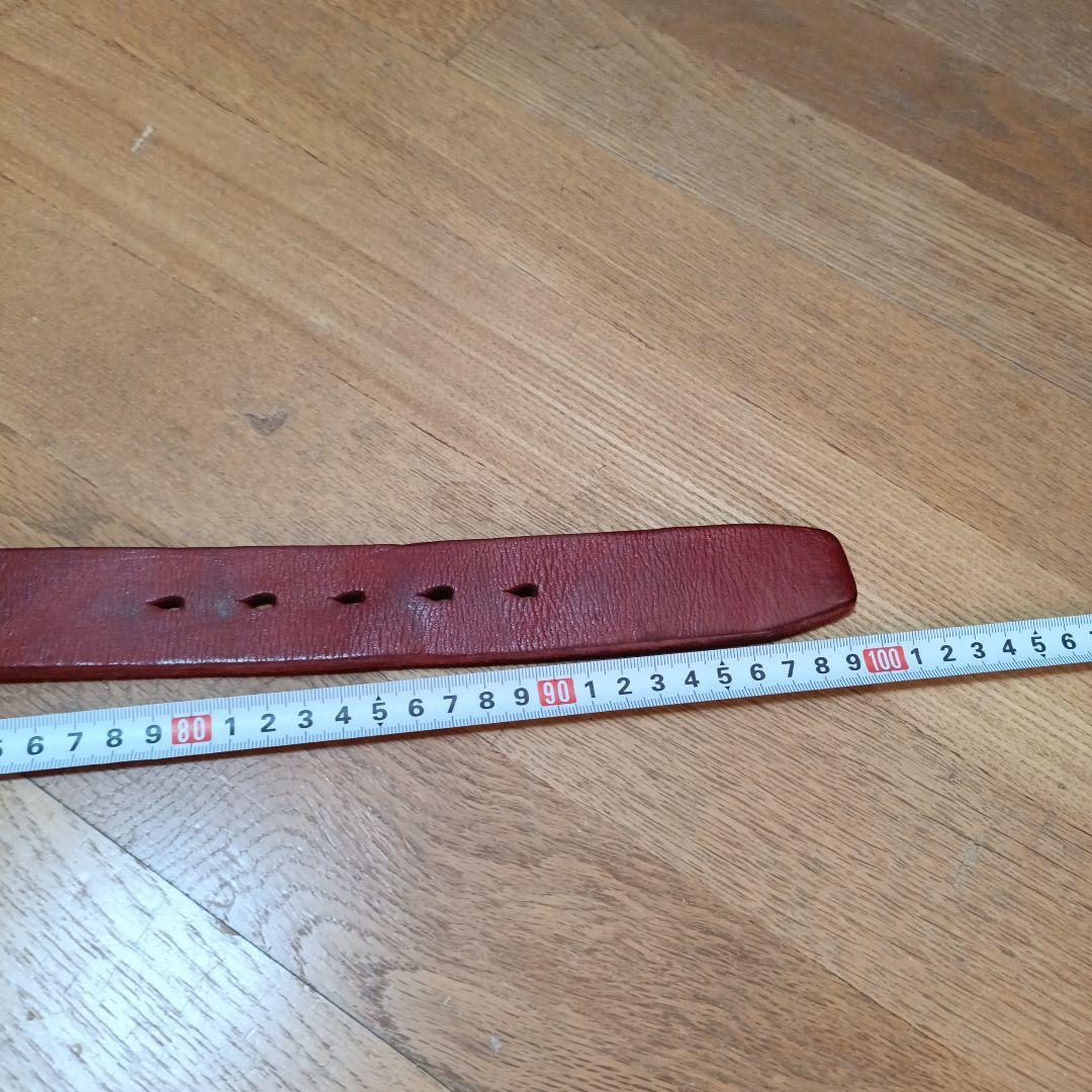 VINTAGE WORKS レザー ベルト レッド