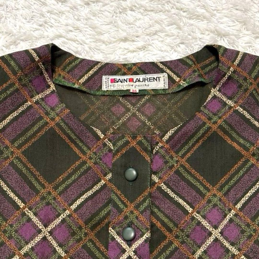 SAINT LAURENT rive gauche ワンピース ミモレ丈 36