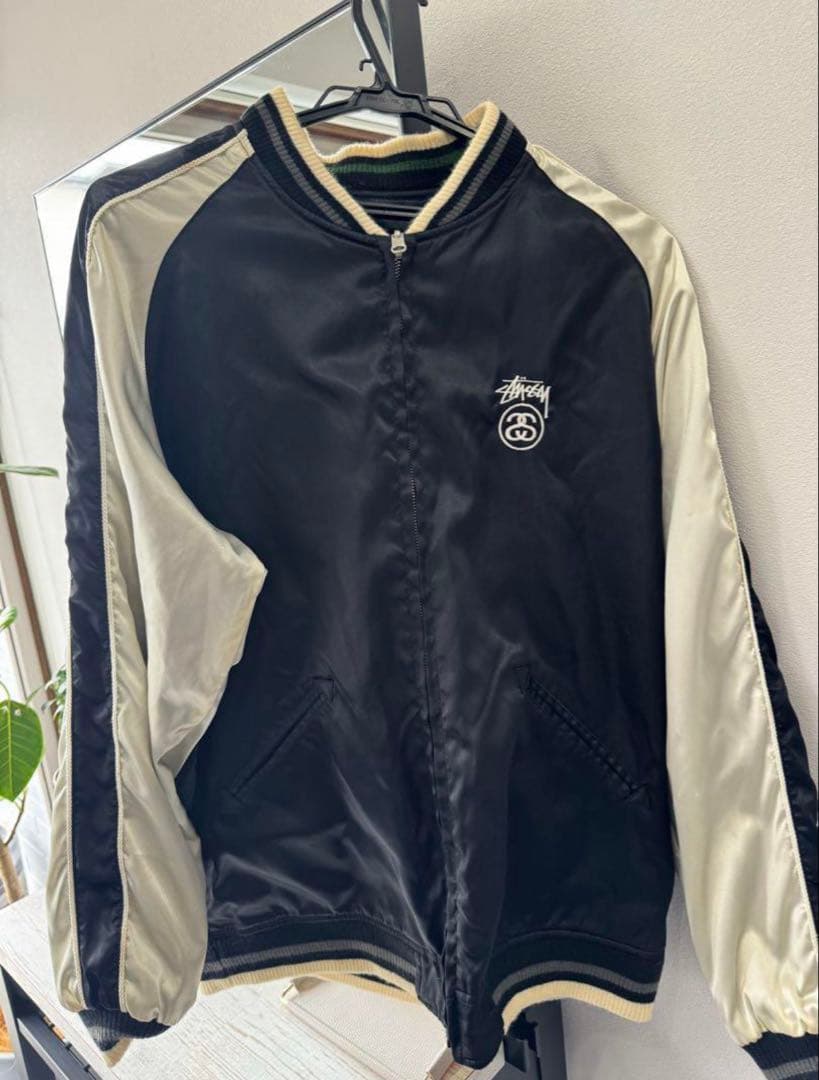 希少 stussy スカル&スネーク スカジャン スタジャン 00s L