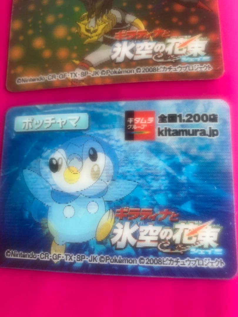 ポケモン 3Dモーションカード 2008年 氷空の花束 9枚セット　新品未開封