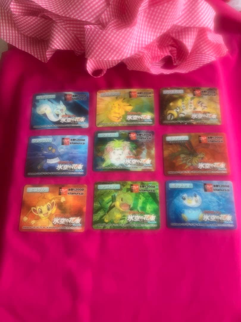 ポケモン 3Dモーションカード 2008年 氷空の花束 9枚セット　新品未開封
