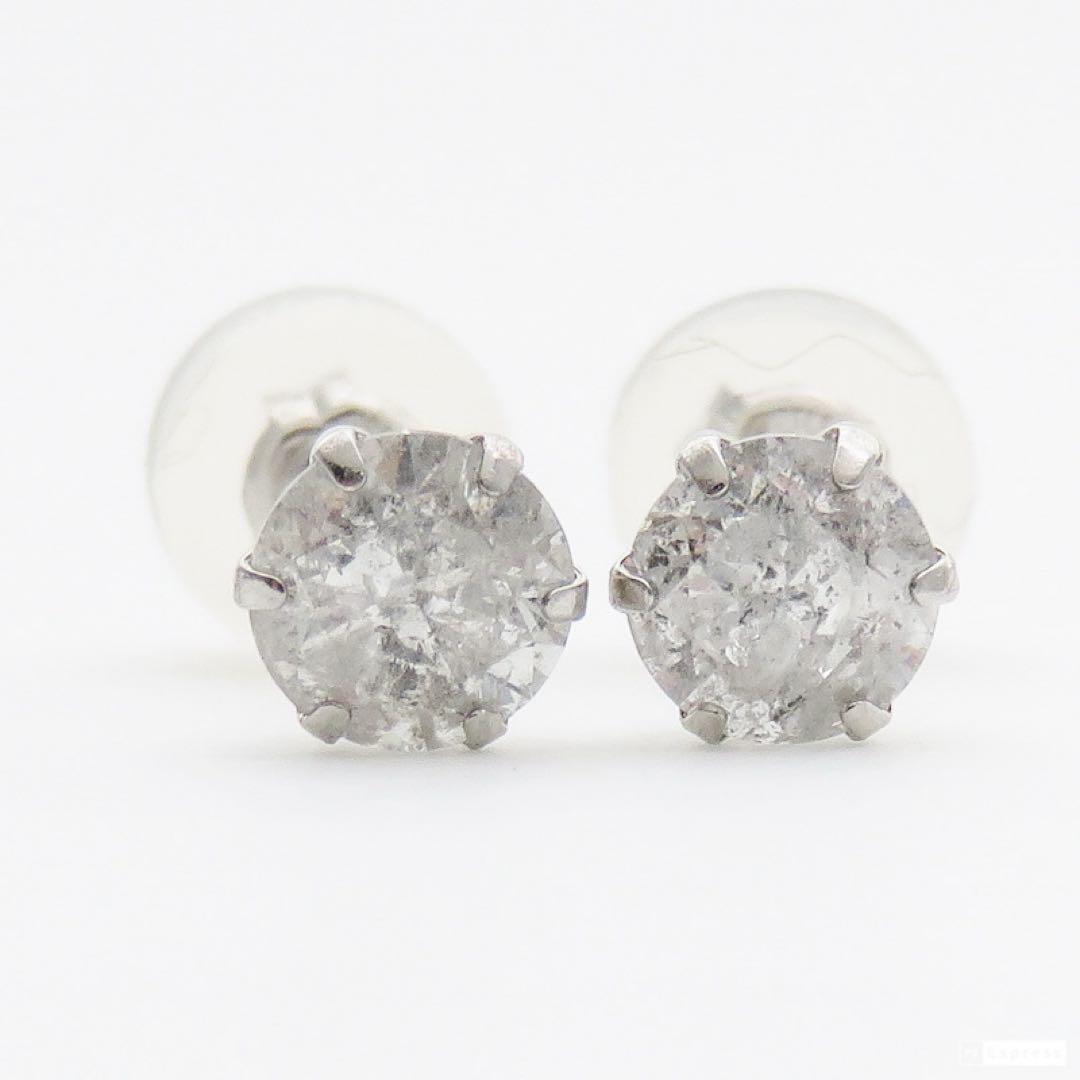 つ*ね様 Pt900 天然ダイヤモンド ピアス｜各0.3刻印｜計0.64ct相当