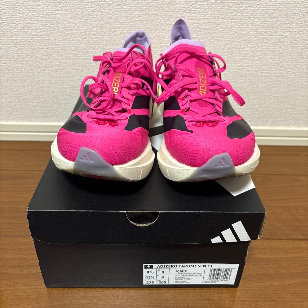 吉田ですADIZERO TAKUMI SEN 11ピンク 27.5cm