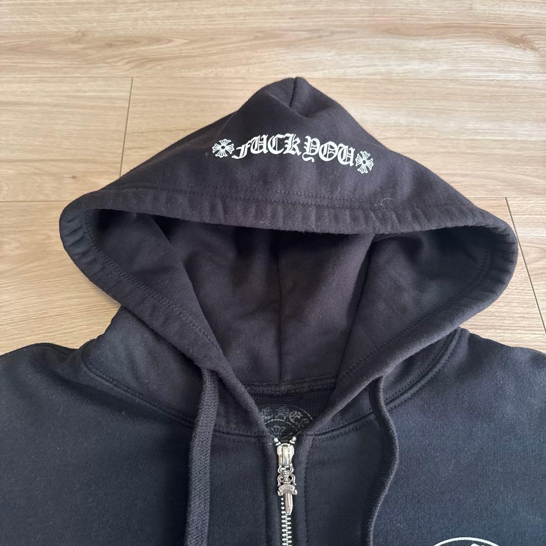 クロムハーツ サーマルフローラルクロス ホースシュー ジップアップフーディ S