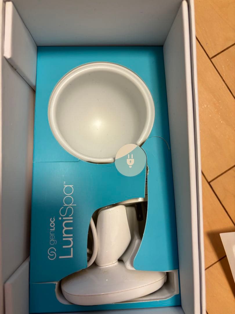 ニュースキン　ルミスパ　LumiSpa 美顔器 ホワイト・ブルー 充電器付き