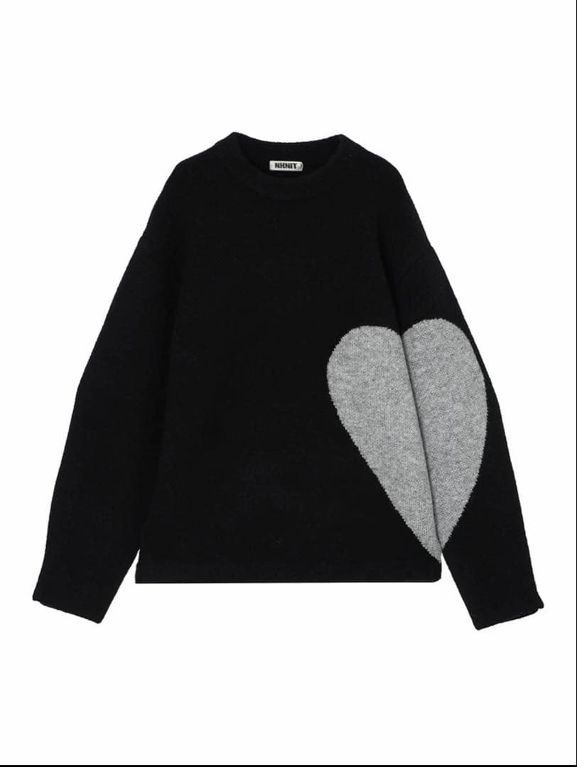NKNIT ♡ ハートニット ♡ ブラック