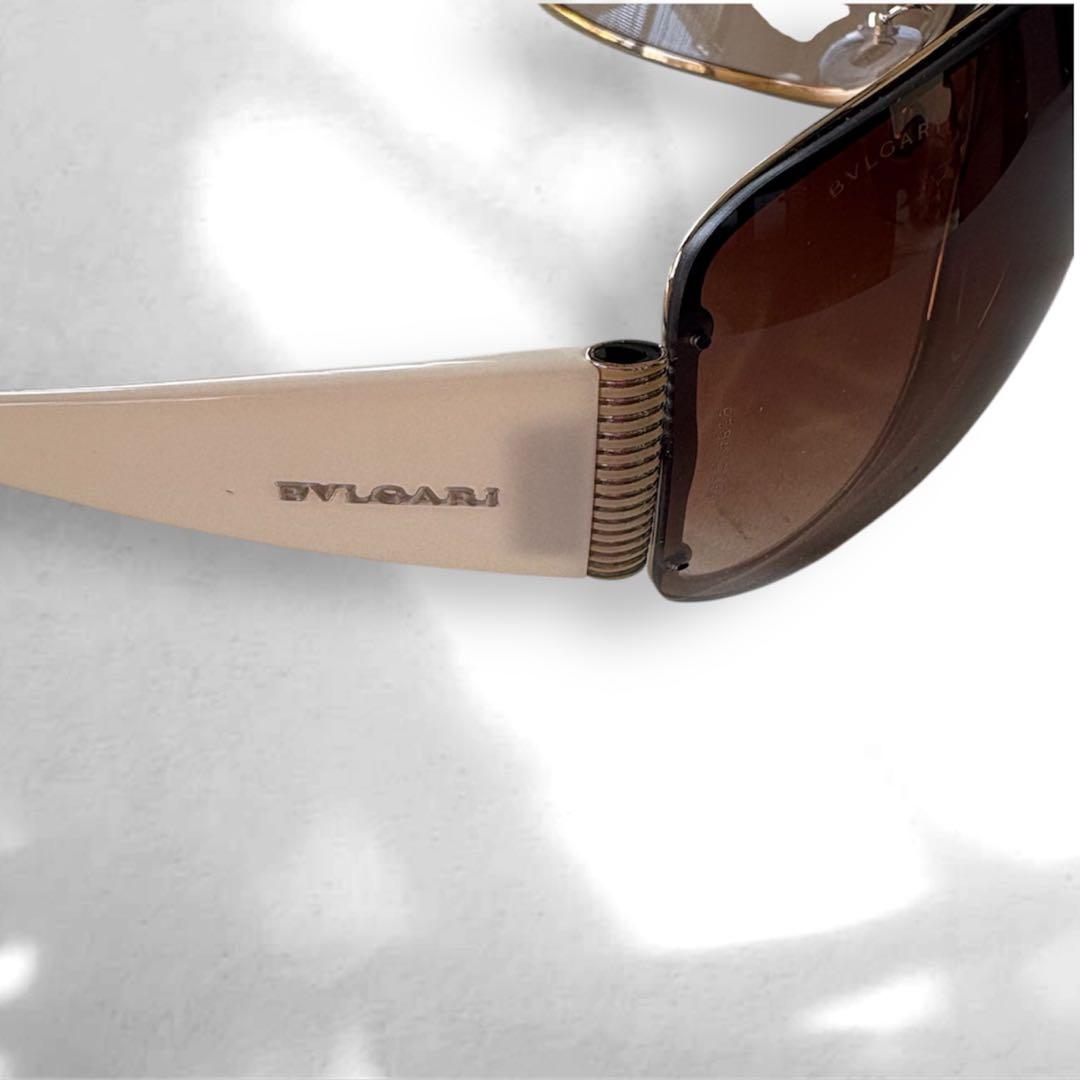 BVLGARI ブルガリ サングラス ブラウングラデーション ゴールド金属