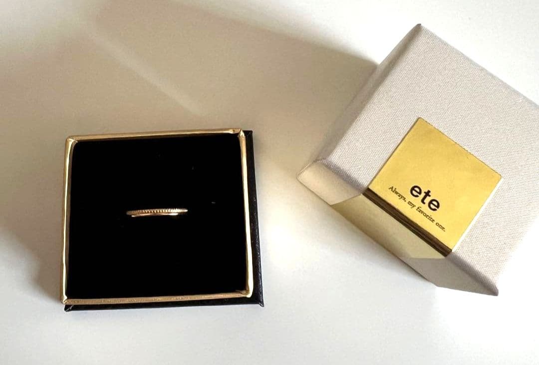 ete K10 イエローゴールド　ピンキーリング　5号　10金