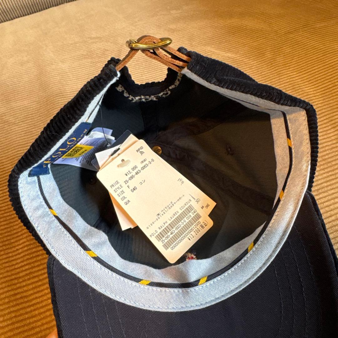 新品✴︎POLO RALPH LAUREN コーデュロイキャップ