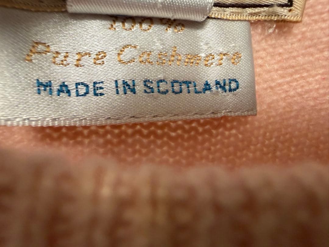 90s エルメス カシミヤ 2PLY ニット バランタイン製 スコットランド M