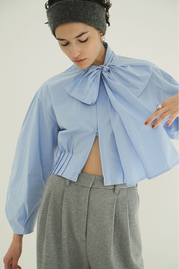 r*o様 [CLANE］RIBBON ZIP SHIRTS （size1）