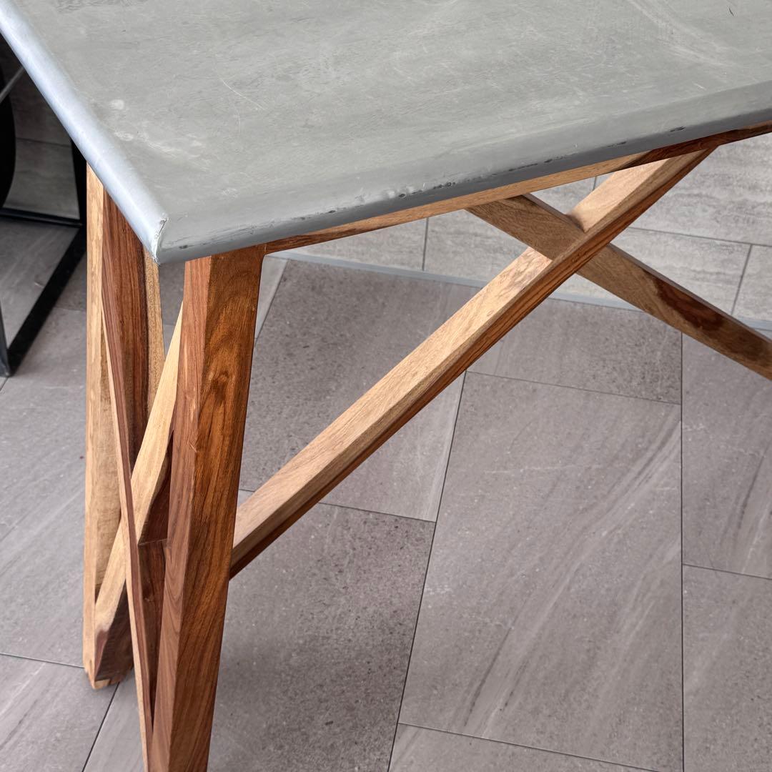 WTWマーベリックス◆コンソールテーブル机デスク◆アルミ木製天然ウッド