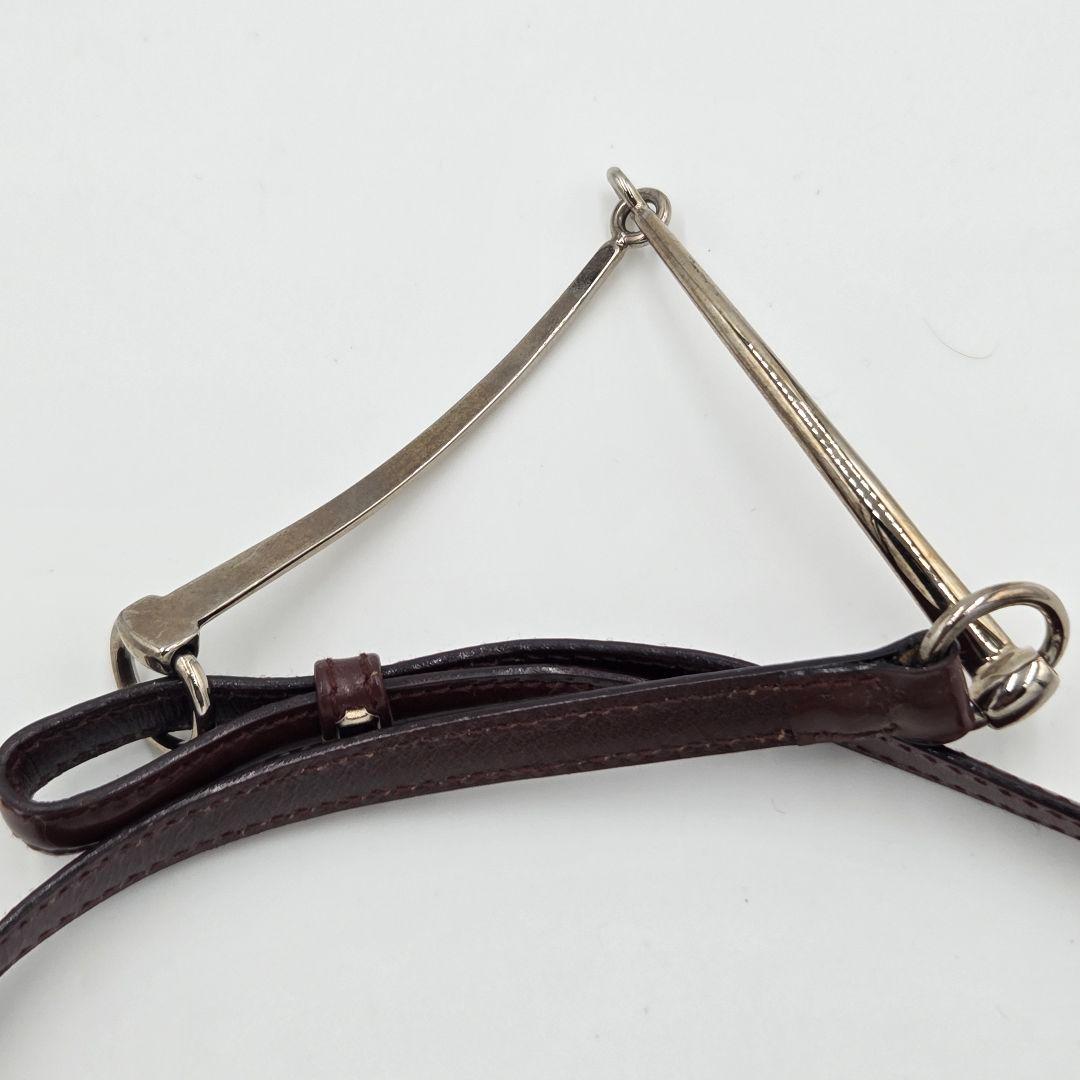 美品　激レア　GUCCI ホースビット　ナローベルト　レザー　エナメル　ブラック