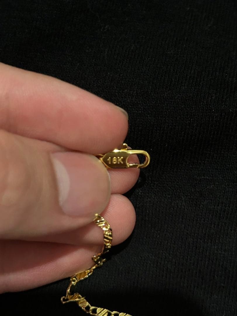 遺品整理　18k刻印ありゴールドネックレス 50cm20インチ