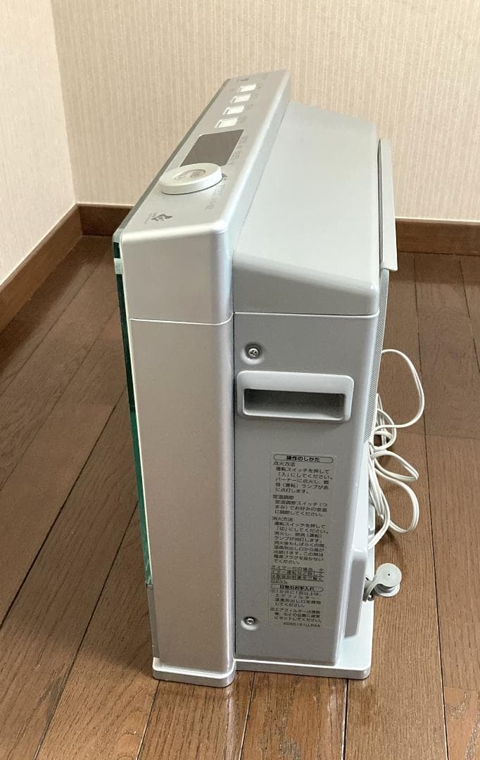 ガラスパネル　ホース付　高級ガスファンヒーター　木造７畳　取説有り