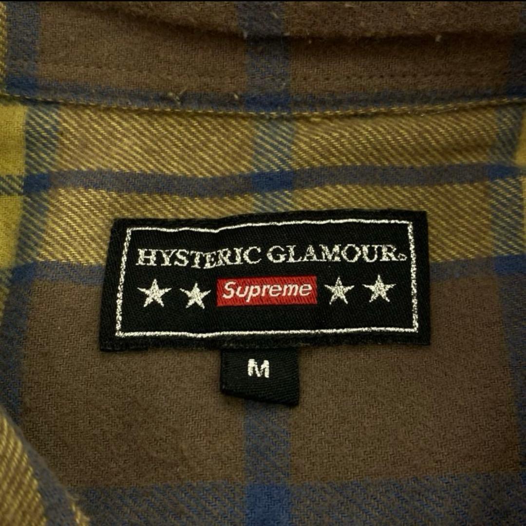 ヒステリックグラマー シュプリーム Supreme チェック　ネルシャツ　M